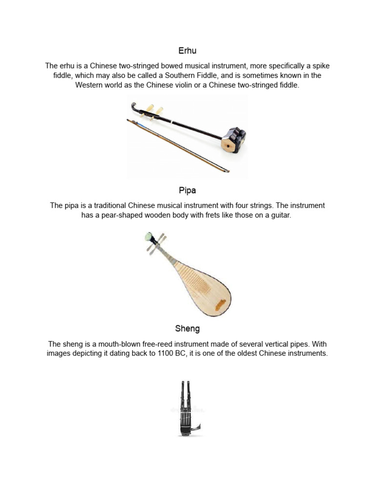Chinese Musical Instruments | PDF | Art