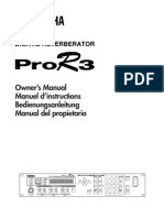 Yamaha Pro R3 Owners Manual
