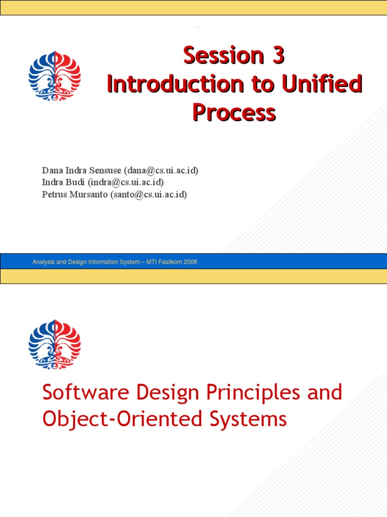 Session 3 Introduction To Unified Process | PDF | Information ...