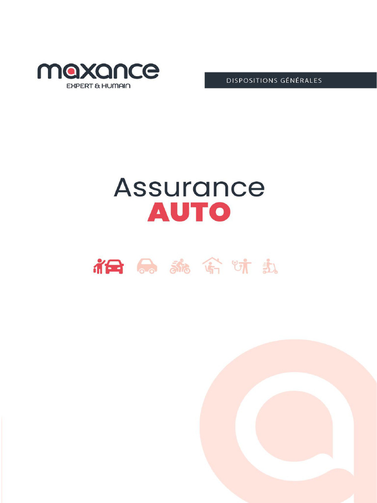 Contrat d'Assurance Automobile Maxance | PDF | Assurance | Véhicules
