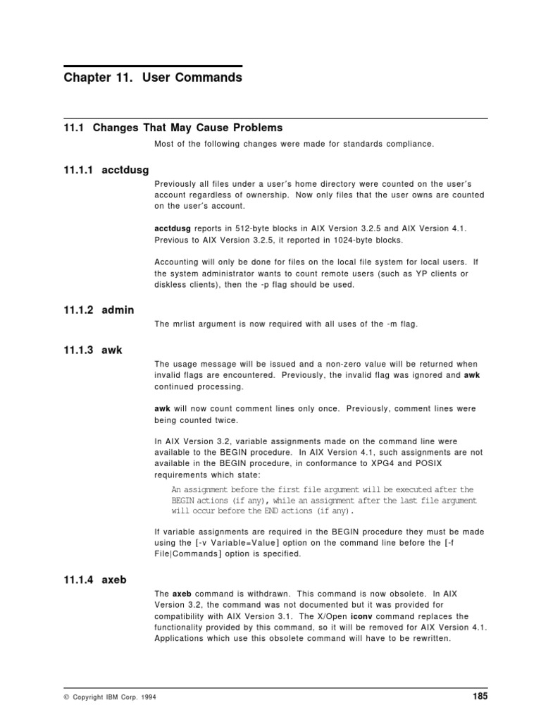 AIX Manual Cmds | PDF | Booting | Computer Architecture
