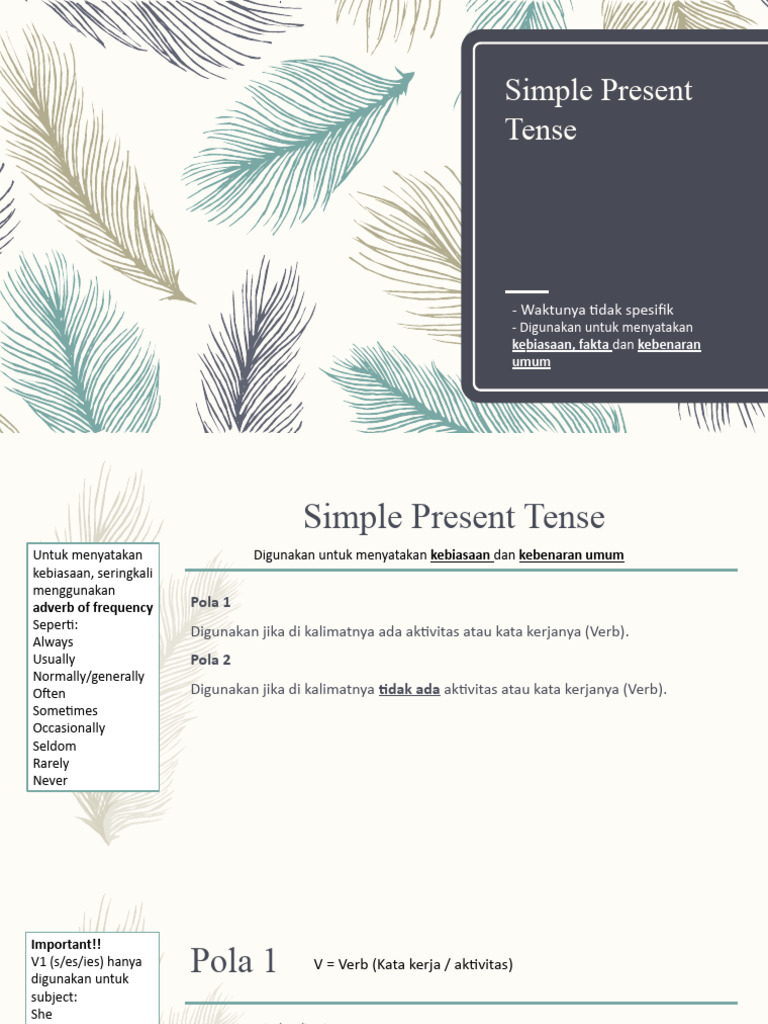 Simple Present Tense | PDF | Pengembangan Diri