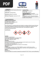WD-40 Aerosol MSDS | PDF | Combustion | Water