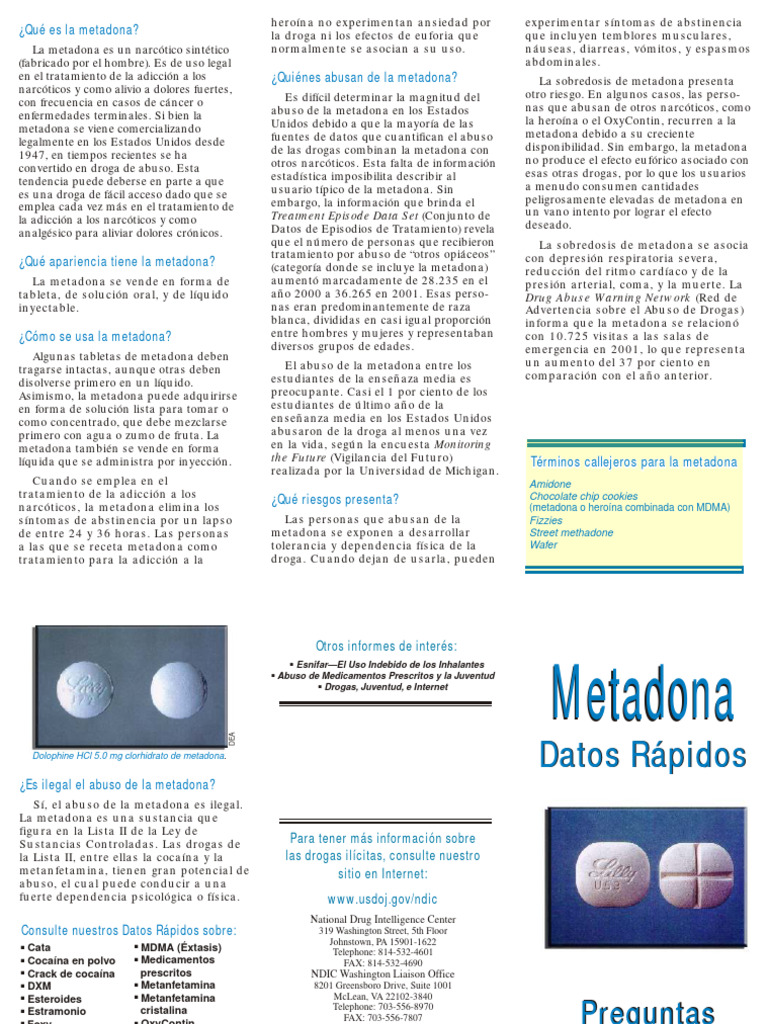 Metadona | PDF | Heroína | Drogas