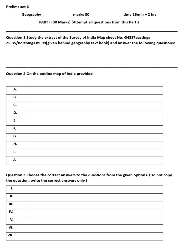 Geography, History, and Biology Exam Papers | PDF | Biology