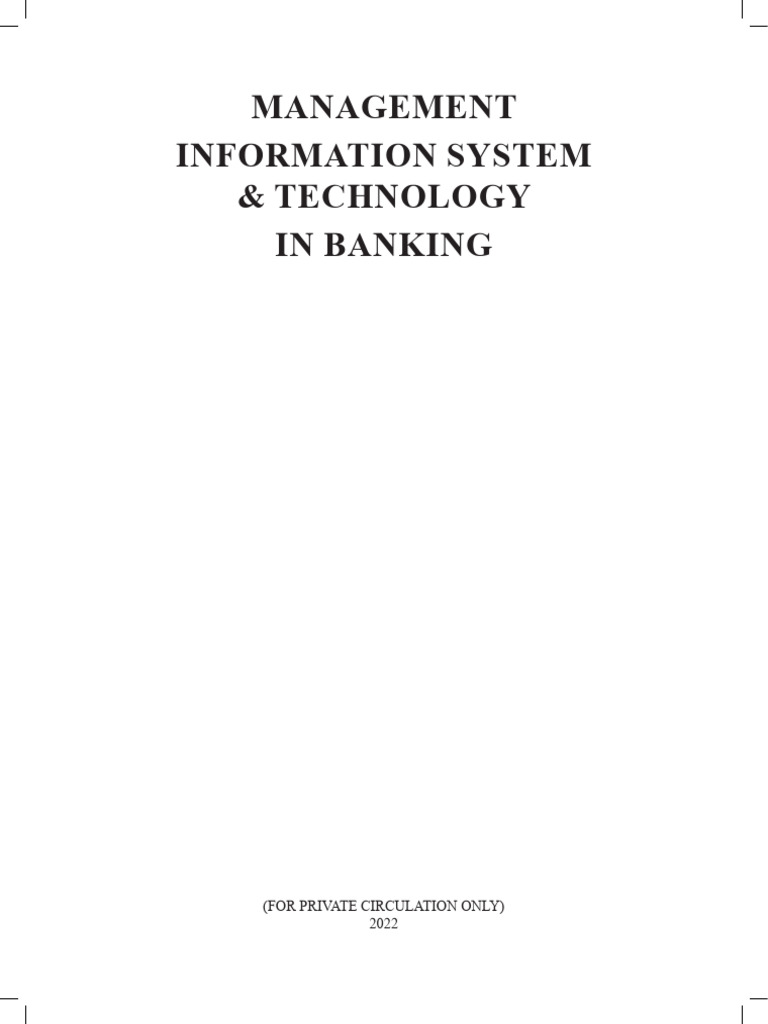 MIS and Technology in Banking 2022 | PDF | Information System | Databases