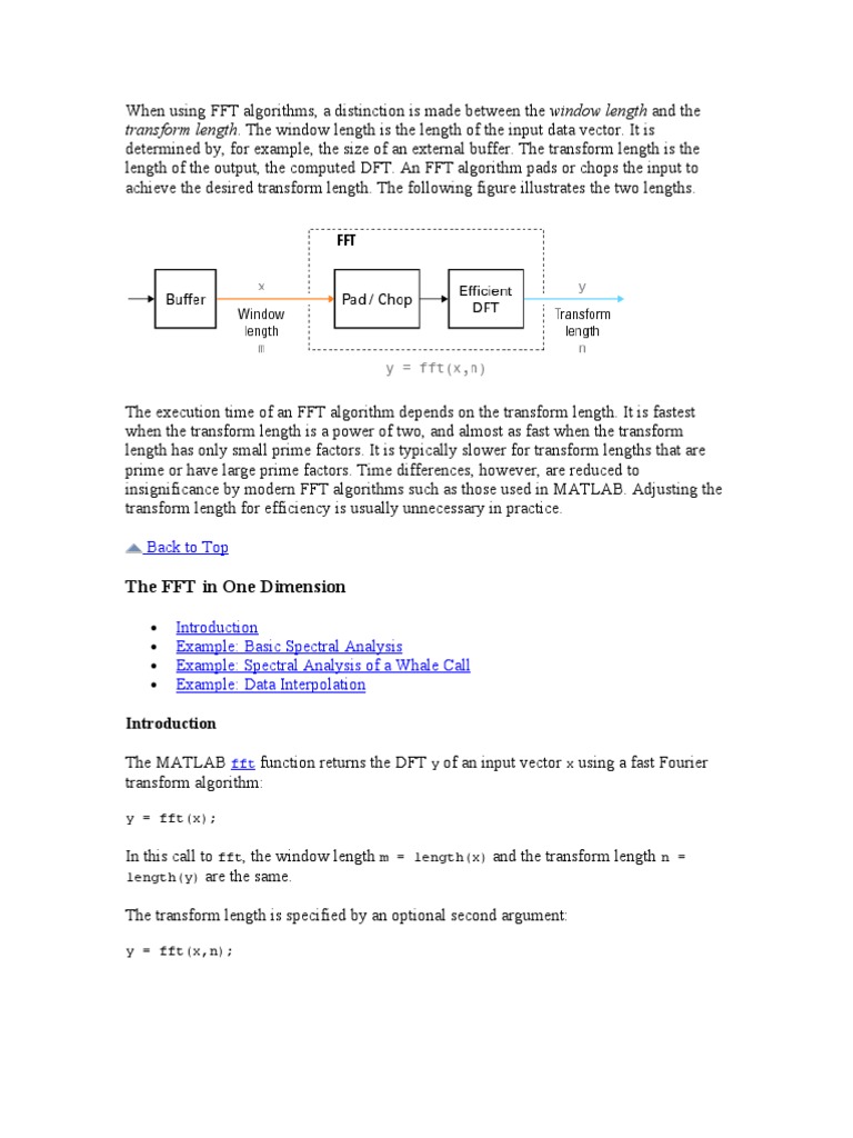 FFT in Matlab | Download Free PDF | Fast Fourier Transform | Discrete ...