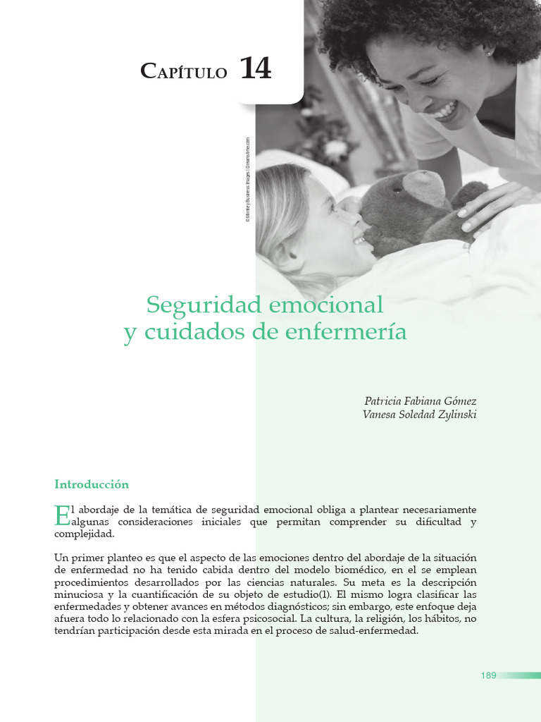 Enfermeria Y Seguridad De Los Pacientes Pdf Las Emociones Enfermería