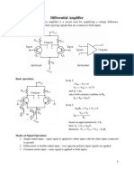 Differential Amplifier Operation and Applications