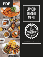 Tyler's Restaurant Menu Overview | PDF | Sauce | Hamburgers