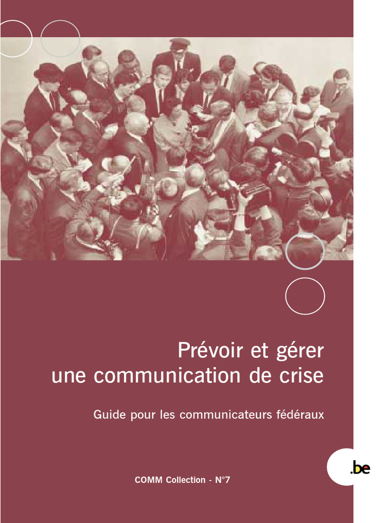 Gestion de la communication de crise | PDF | la communication | Urgence