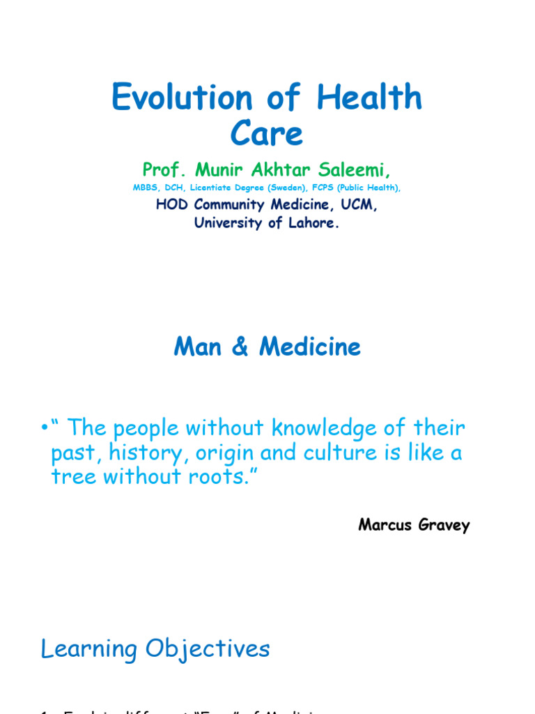 Evolution of Health Care - 2024 | PDF | Medicine | Ayurveda