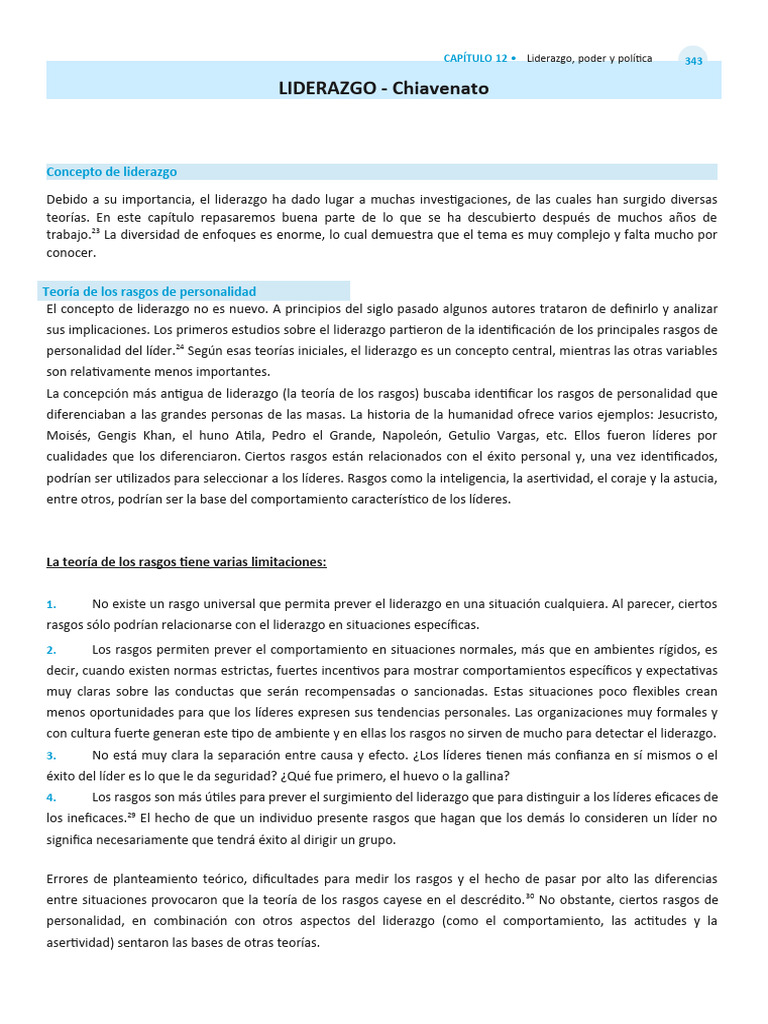 Liderazgo Chiavenato Descargar Gratis Pdf Liderazgo Creatividad