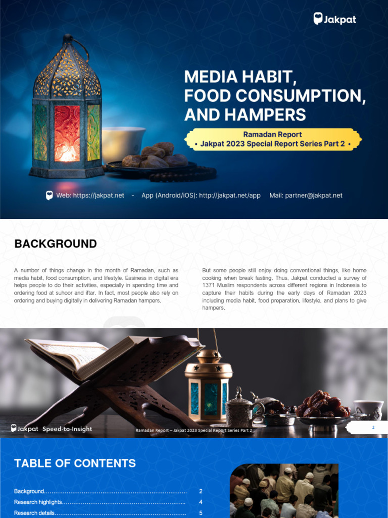 PDF Report Part 2 - Media Habit, Food Consumption, & Hampers - Jakpat ...