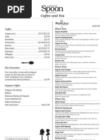 Ritz London Afternoon Tea Menu | PDF | Tea | Hot Drinks