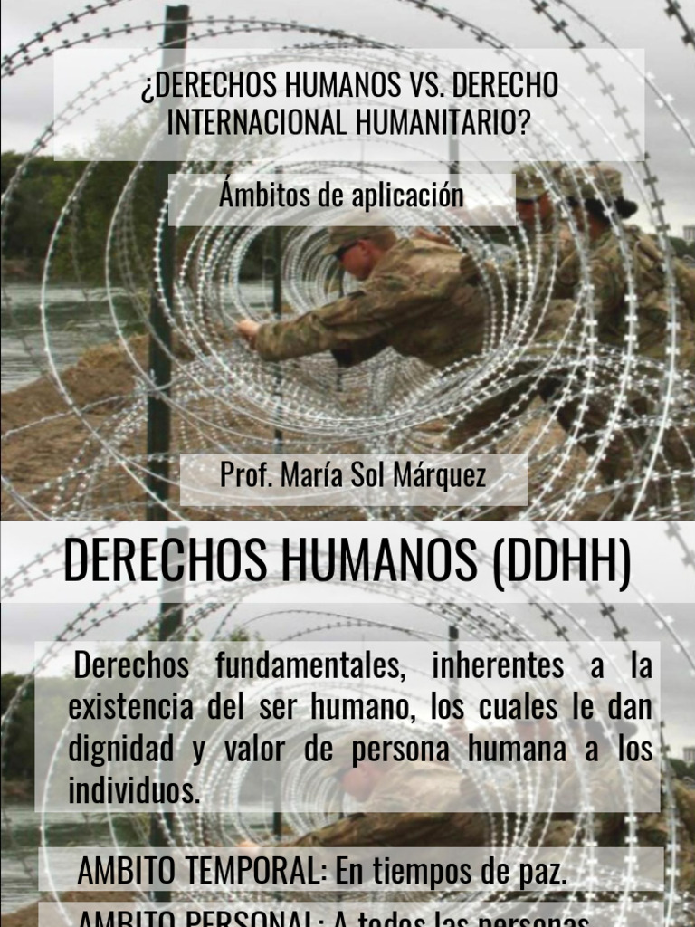 ddhh dih y dpi | PDF | Ley humanitaria internacional | Derechos humanos