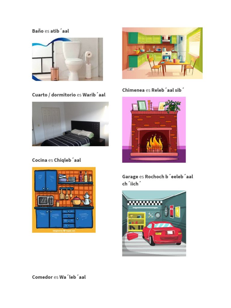 Partes de La Casa en Qeqchi | PDF