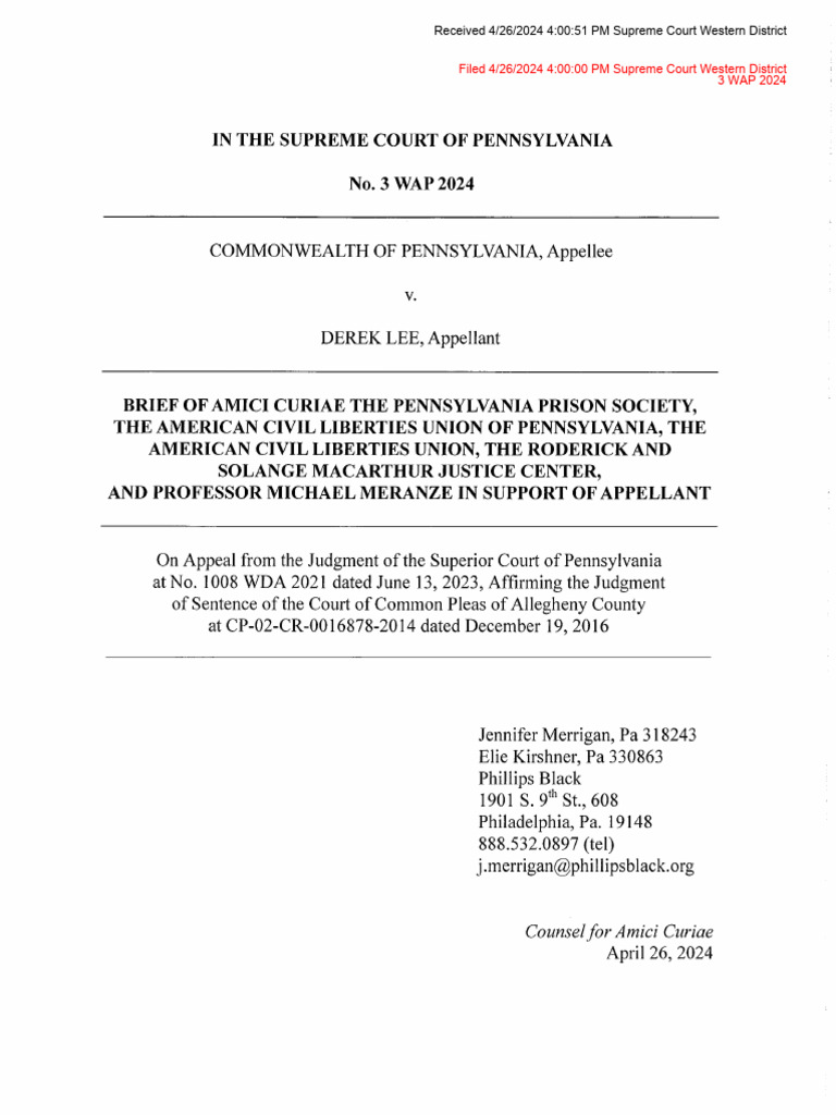 History Amicus Brief - Lee | PDF