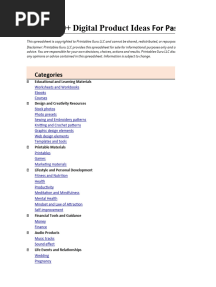 7500 Digital Products Ideas To Sell Online