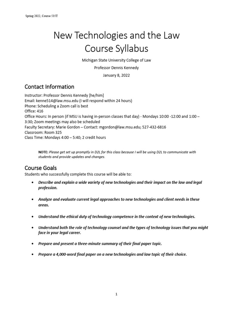 kennedy-new-technologies-and-the-law-course-syllabus-2022-for-syllabi