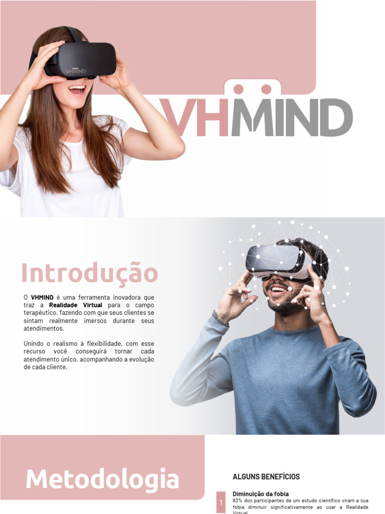VHMIND: Realidade Virtual Terapêutica | PDF | Ansiedade | Psicologia