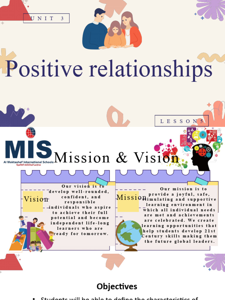 Unit 3 Lesson 5 Positive Relationships | PDF | Social Psychology ...