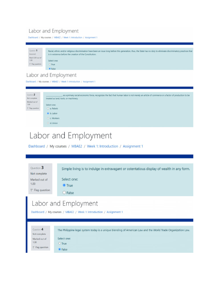 Week 1 Introduction - Assignment 1 | PDF