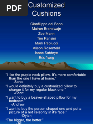 Customized Cushions