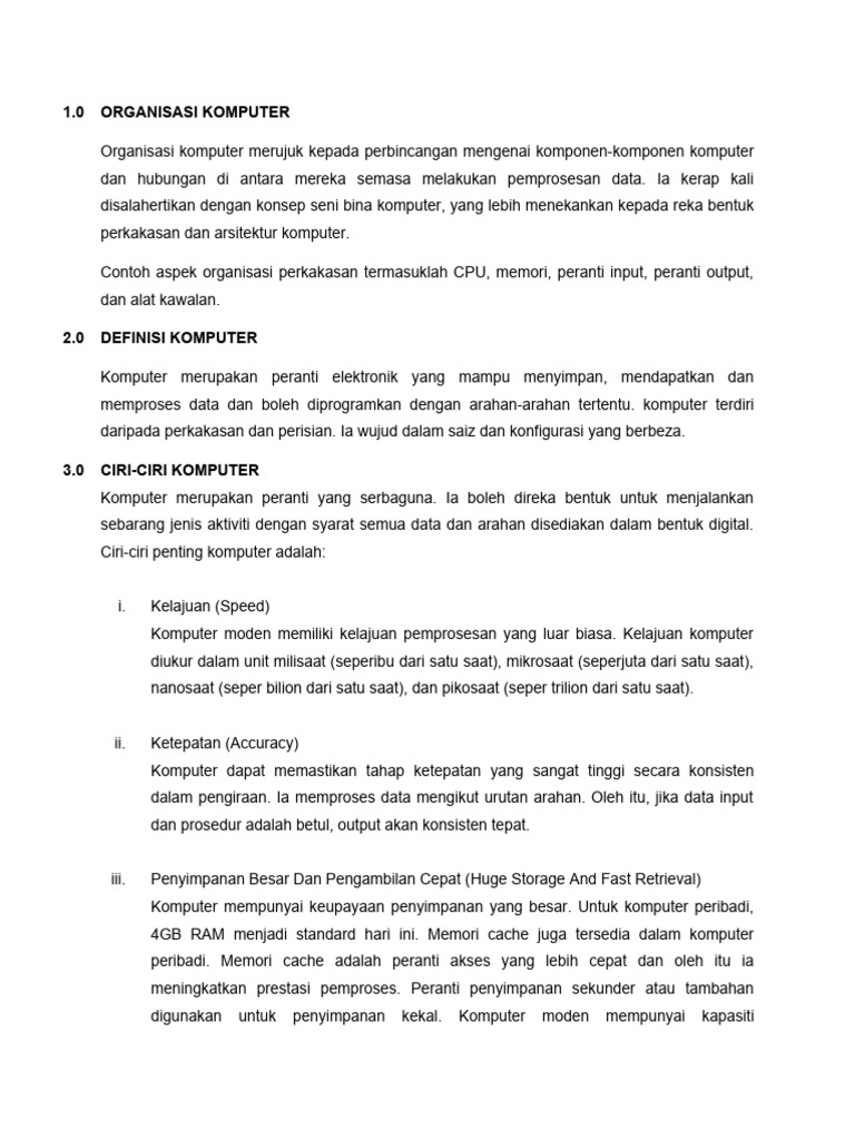 Pengenalan Kepada Komputer | PDF