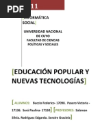 Educación Popular y Nuevas Tecnologías