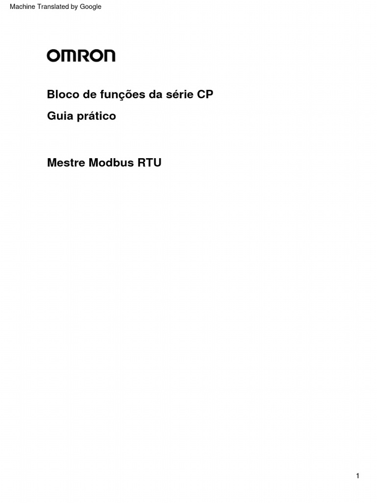 Guia Prático do Mestre Modbus RTU | PDF | Inicialização (informática ...