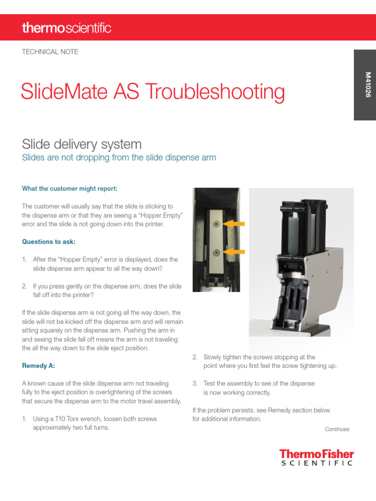Troubleshooting - SlideMate AS - Troubleshooting Guide | PDF ...
