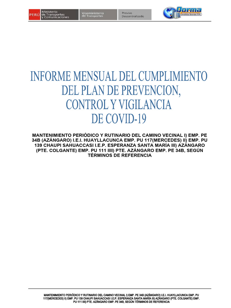 Mantenimiento Plan Covid | PDF | Lavado de manos | Enfermedades y ...