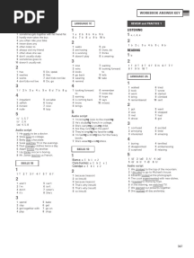Personal Best (B1) - Workbook Answer