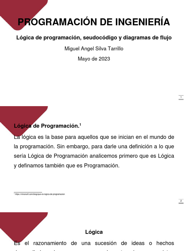 S03.02 Logica de Programacion 2 | PDF | Algoritmos | Programación de ...