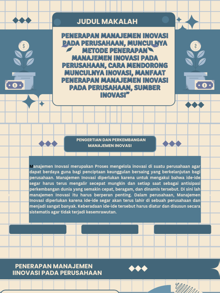 Manajemen Inovasi: Sumber dan Metode | PDF | Bisnis
