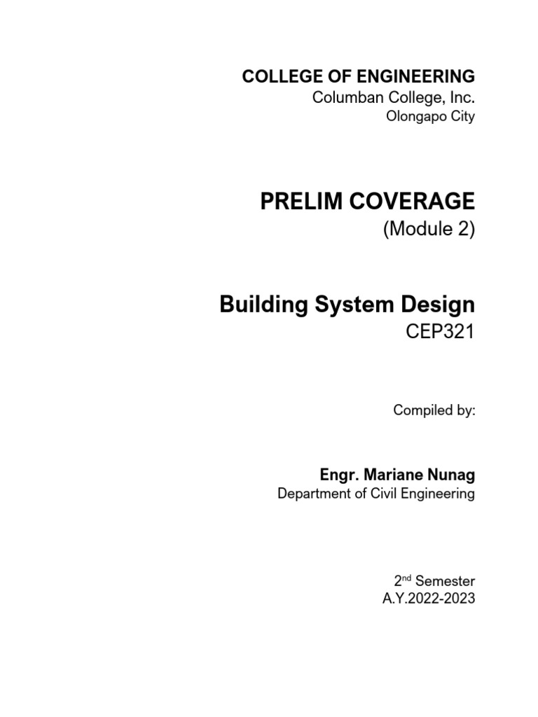 Module-2-CEP321-Building-System-Design (1) | Download Free PDF ...