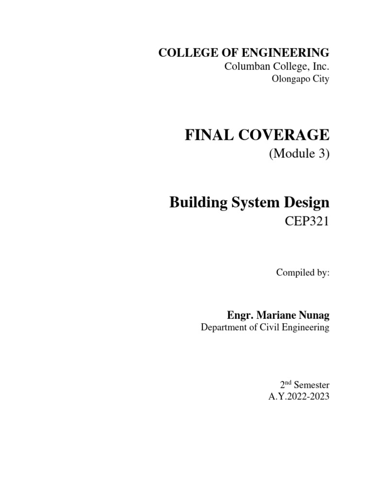 Module 3 CEP321 Building System Design | PDF | Trench | Civil Engineering