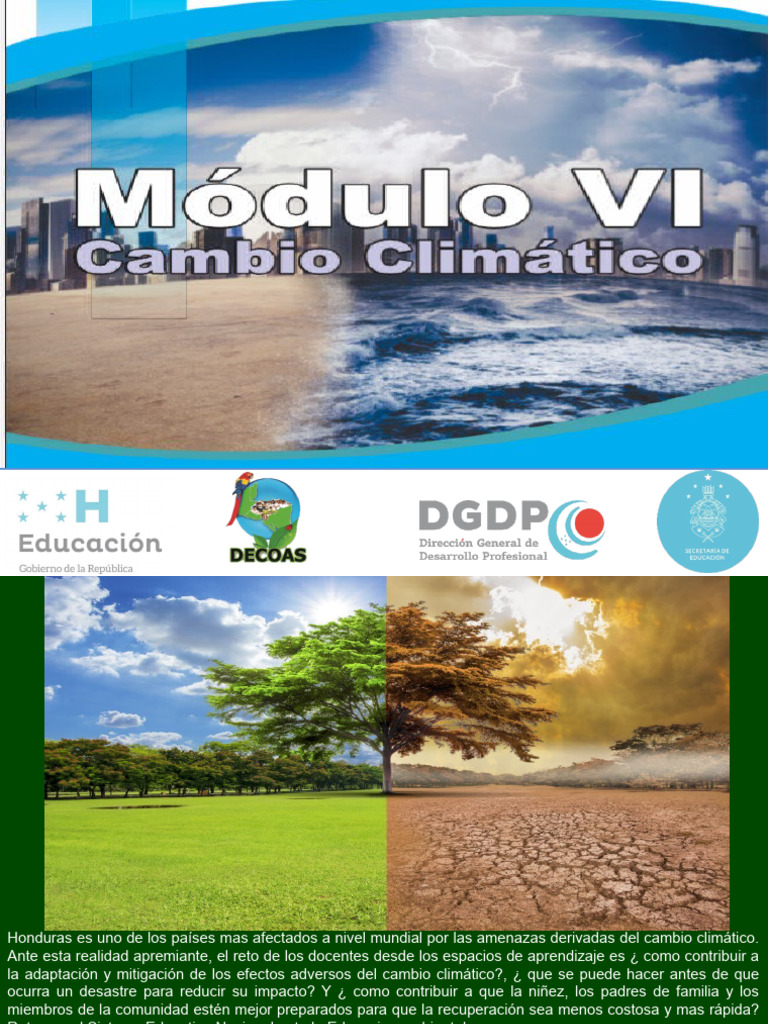 Educación Ambiental y Cambio Climático en Honduras | PDF | Gases de ...