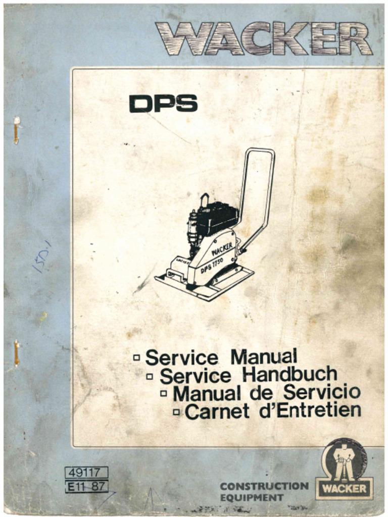 Manual Bandeja Compacta Wacker | PDF