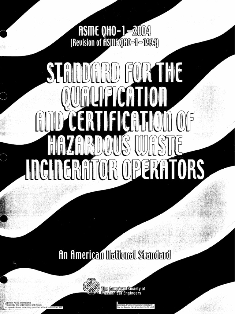 Asme qho 1 2004 pdf waste incineration