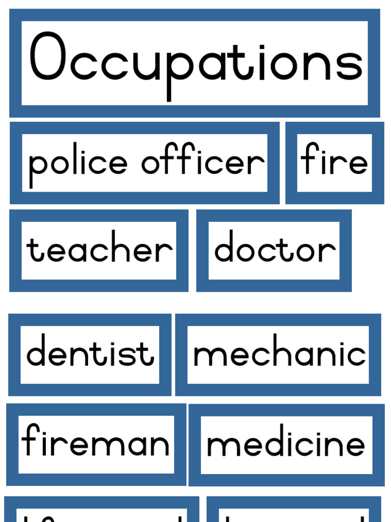 Theme Pictures - Occupations | PDF