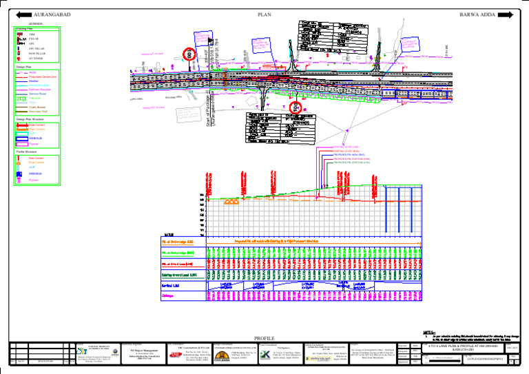 D1020 P&P Layout-209+675 TO KM. 210+250 28.12.2023 | PDF | Streets And ...