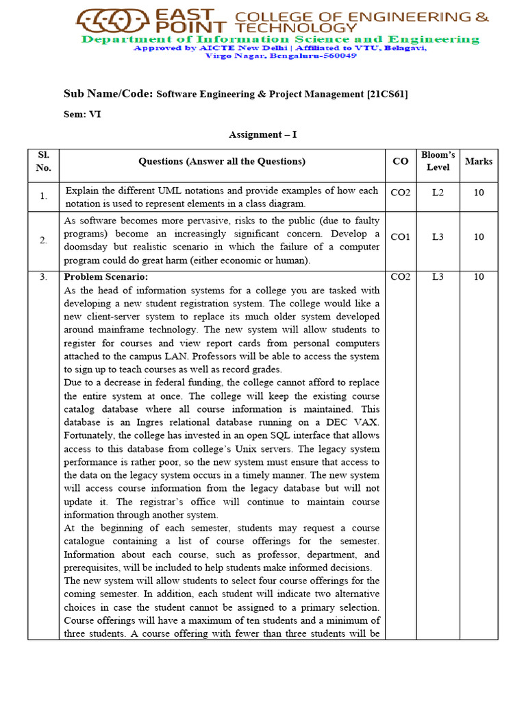 Software Engineering Assignment Overview Pdf Use Case Enterprise