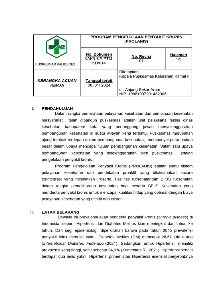 Materi Edukasi Program Prolanis | PDF