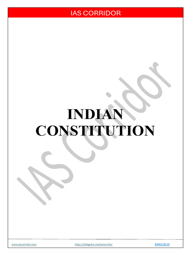 Indian Constitution & Separation of Power | PDF | Separation Of Powers ...