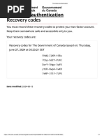 CRA Multi-Factor Passcode Guide | PDF