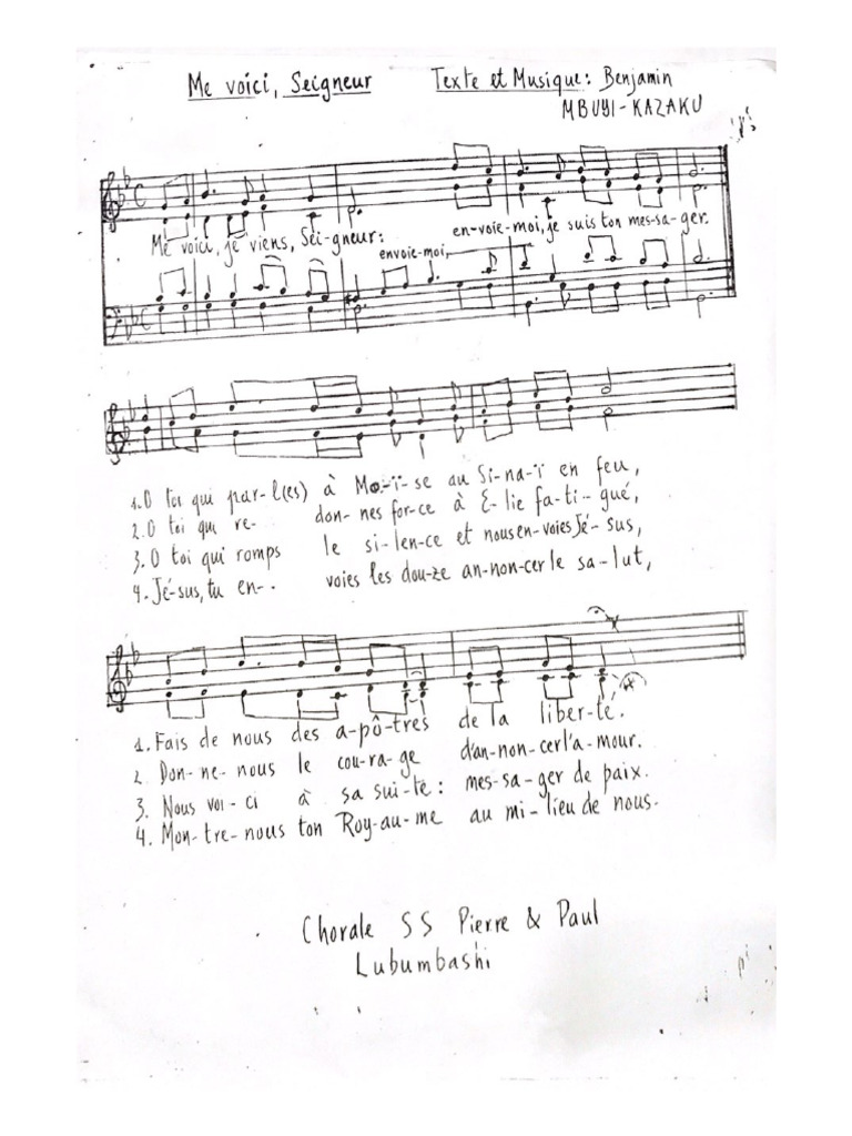 Me Voici Seigneur Pdf