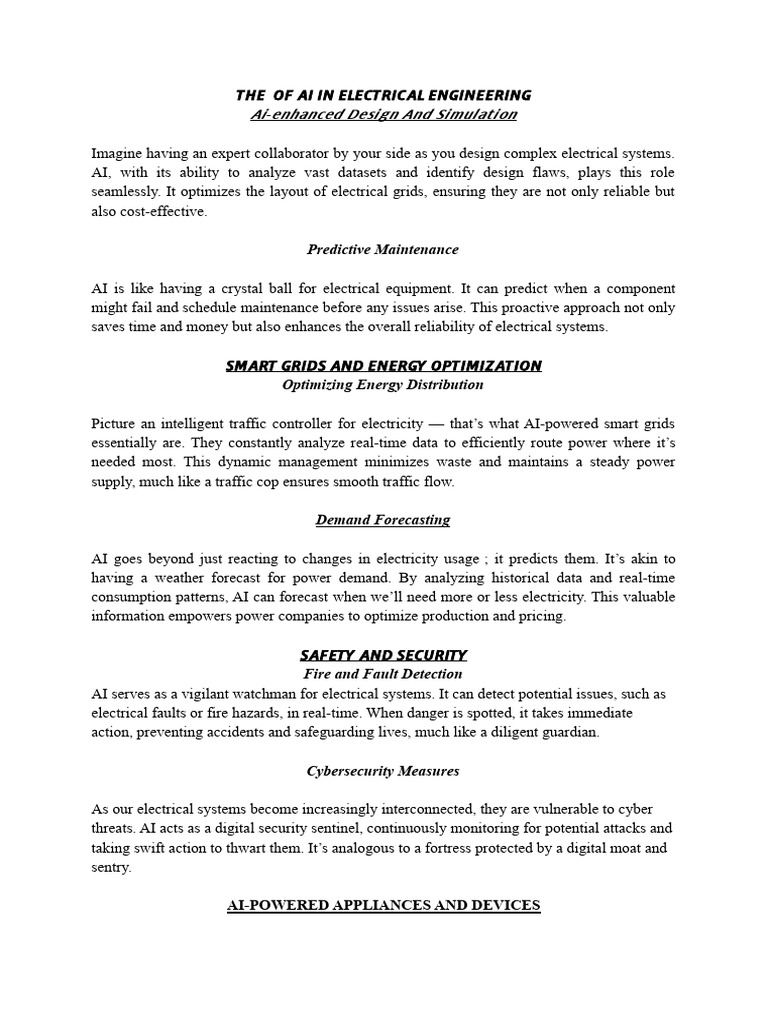 AI Transforming Electrical Engineering | PDF | Artificial Intelligence ...