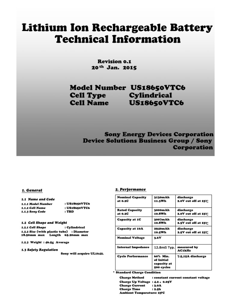 SPECIFICATION US18650V3 VER 1 0 visual data 4